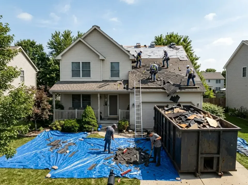roof-replacement-debris-remova-004 — frequently asked questions, Cheapest Dumpster Rentals in Orland Hills, IL